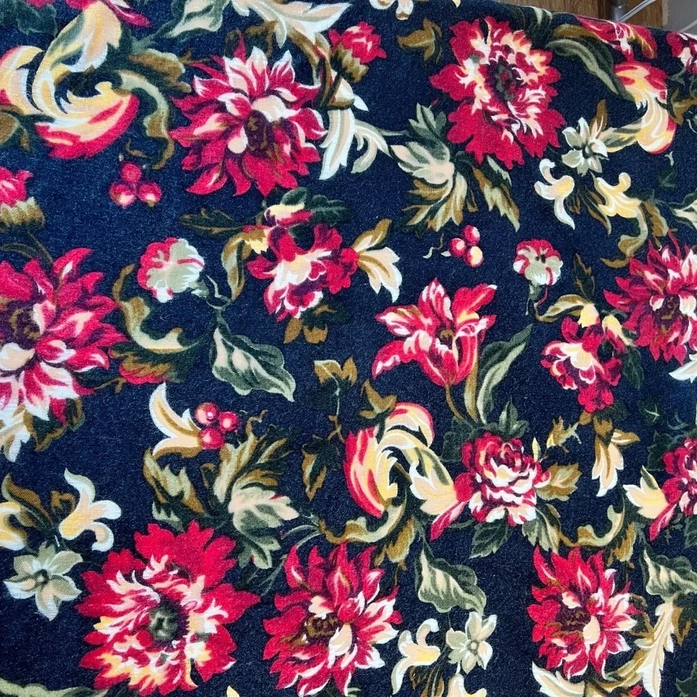 * FIRM PRICE* ECHO Wool Square Floral Scarf